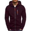 David™ | Vielseitige Herren Fleecejacke - Rot / S
