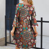 Connie | Feminines bedrucktes Kleid im Boho-Vintage-Look