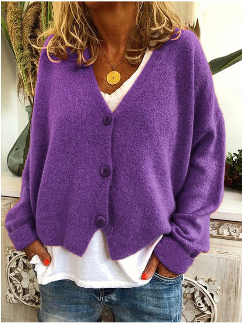Selina™ | Chic Strickjacke für Damen - Lila / S