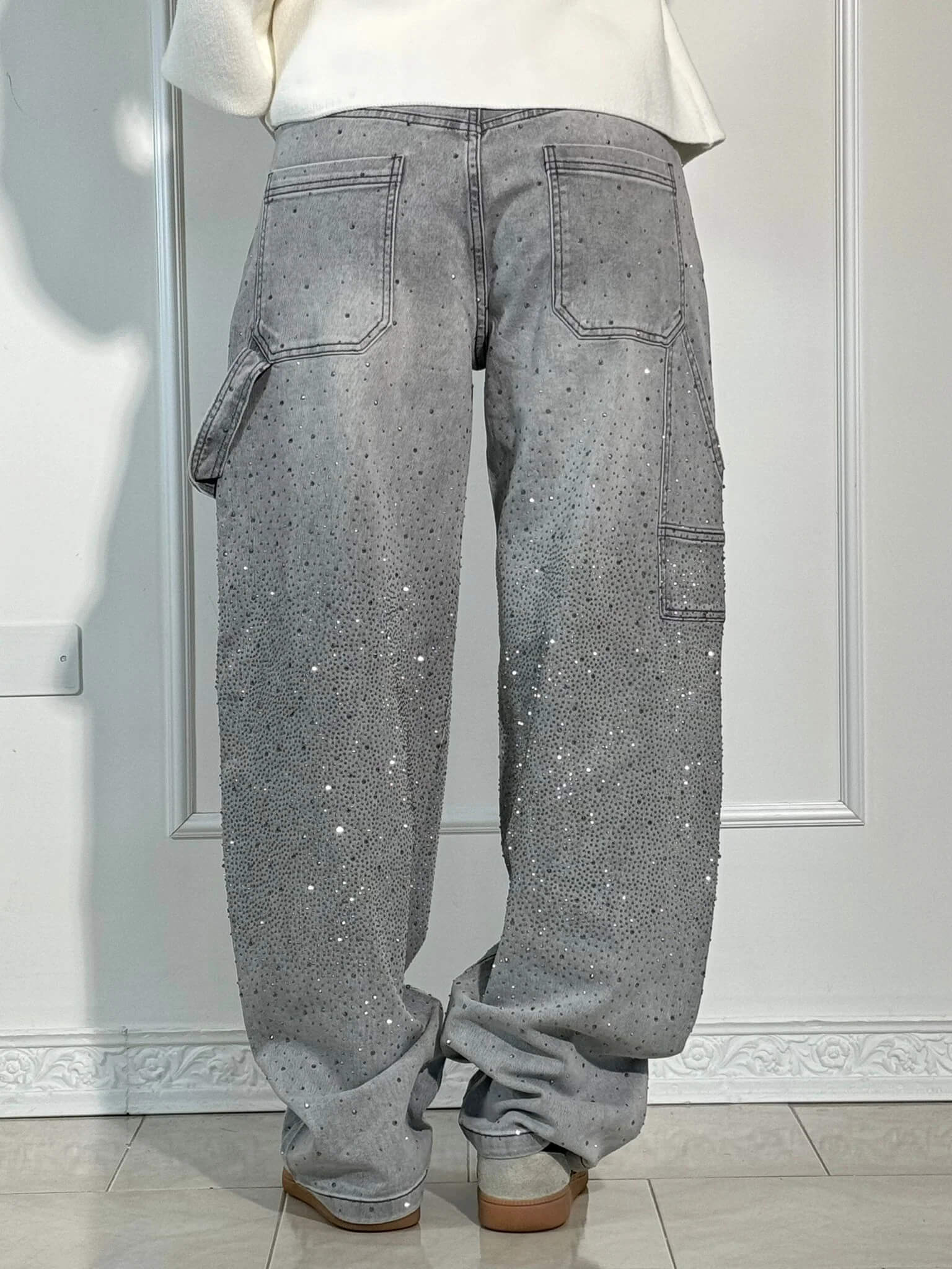 Georgie | Modische Hose mit Strass-Highlight
