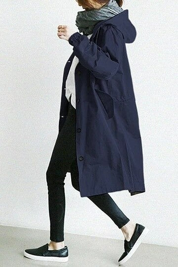 Elisa™ | Stilvoller und wasserabweisender Trenchcoat - Blau / S