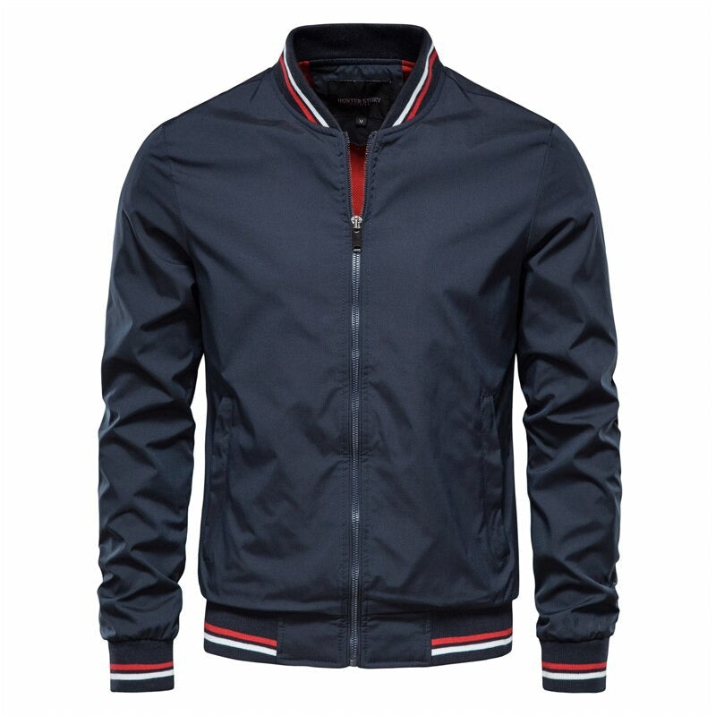 Maximilian | Klassische Herren Bomberjacke - Marineblau / XS
