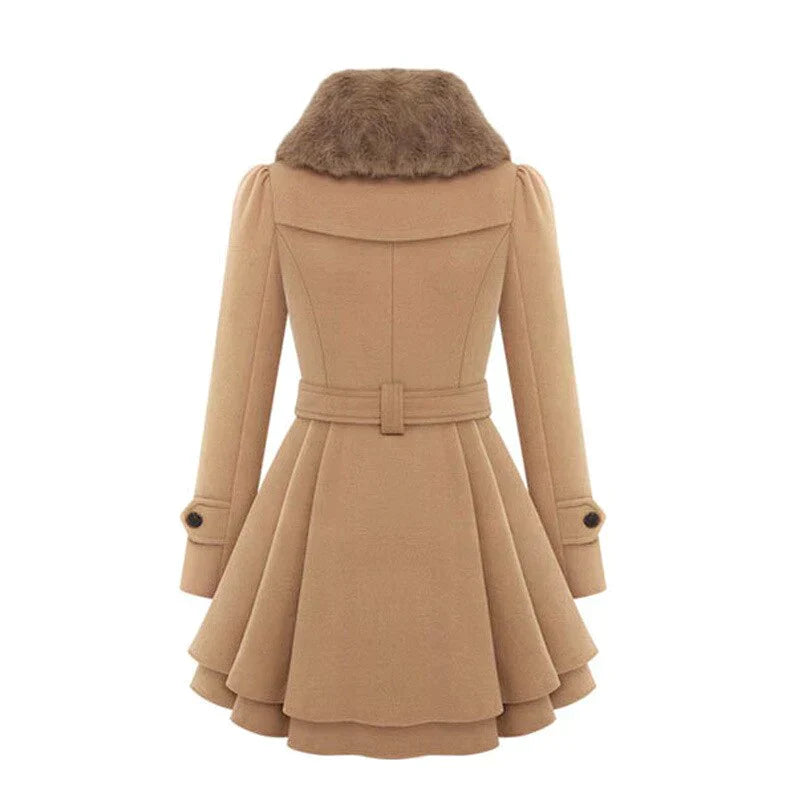 Yelena | Veganer Trenchcoat mit Stil - Beige / S