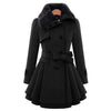 Yelena | Veganer Trenchcoat mit Stil - Schwarz / S