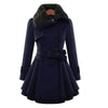 Yelena | Veganer Trenchcoat mit Stil - Dunkelblau / S