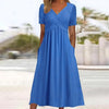 Nicolet | Süßes Midikleid mit V-Ausschnitt