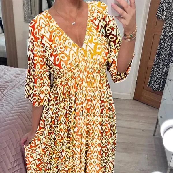 Maris | Fließendes langes Kleid