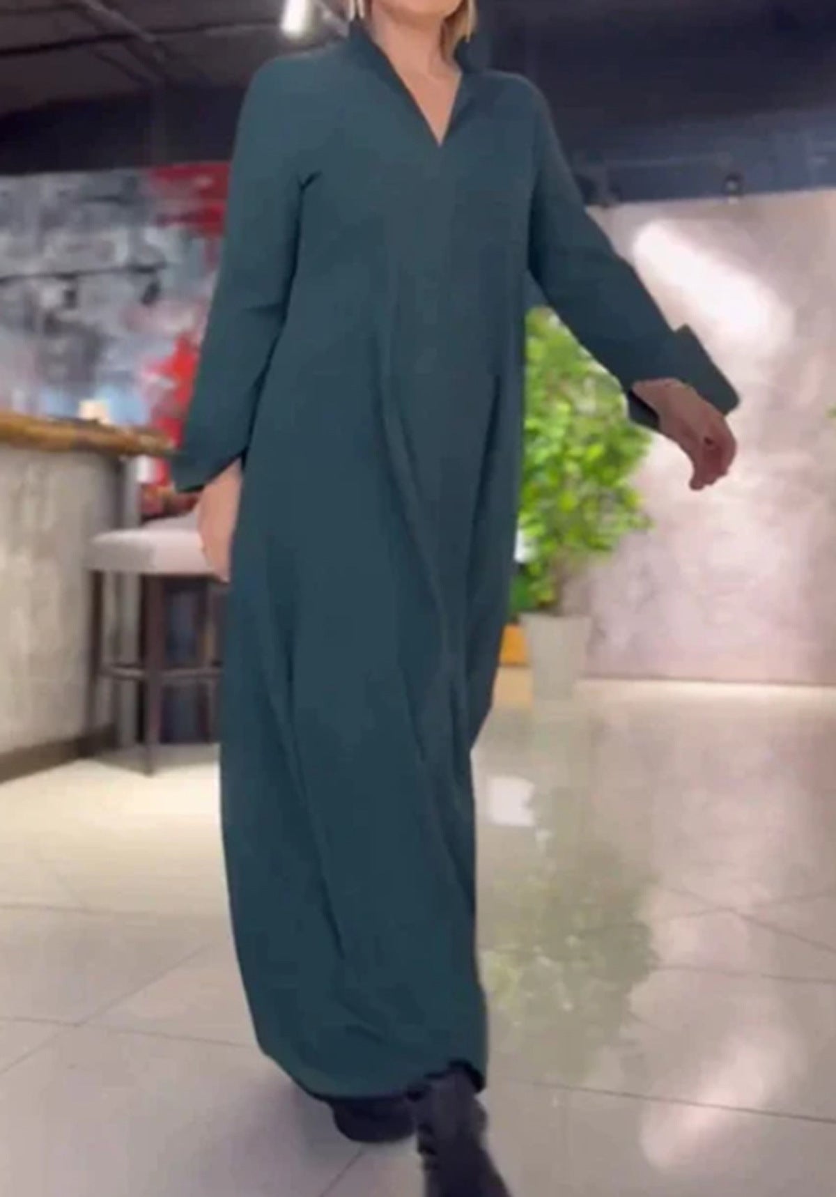 Elena™ | Elegantes Maxikleid - Grün / S