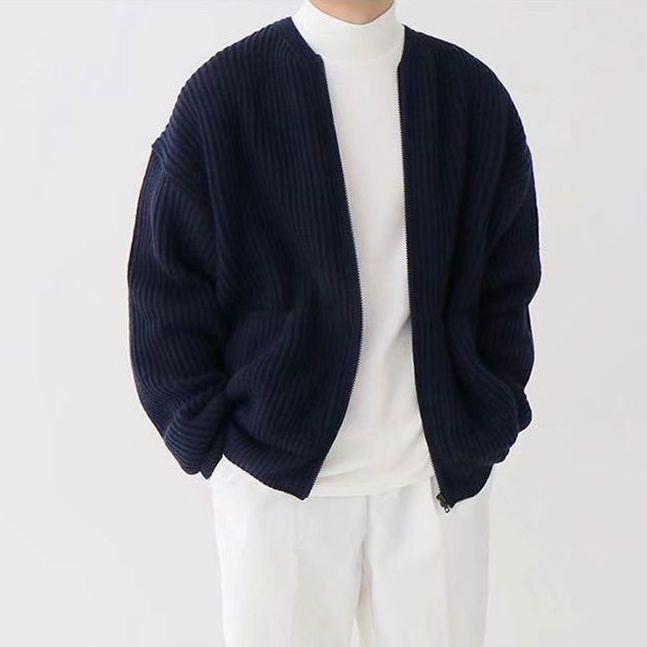 Benno™ | Elegante Strickjacke - Dunkelblau / XS