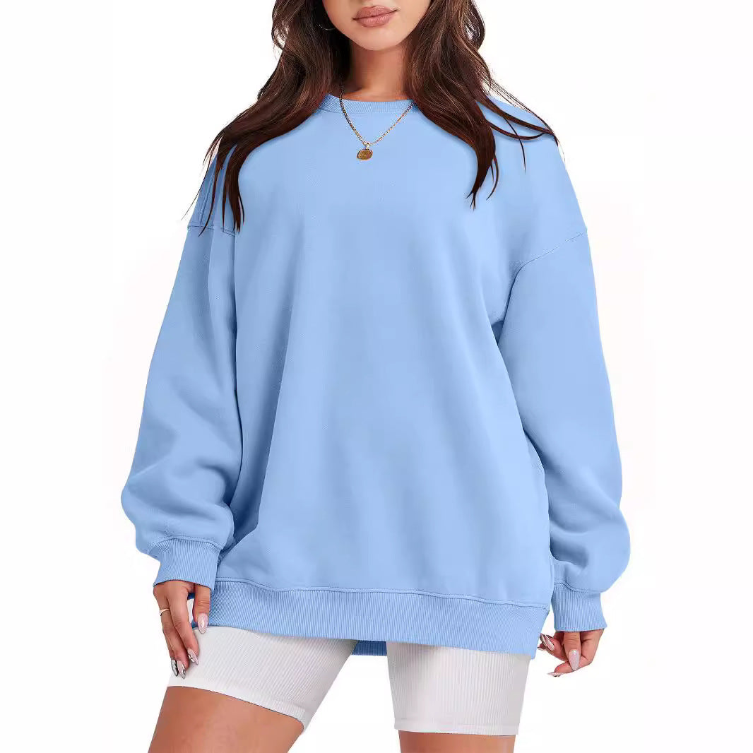 Mizari™ Pullover mit langen Ärmeln und Rundhalsausschnitt - Hellblau / S
