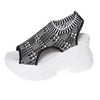 Dorris | Modische Sport-Sandalen mit hoher Ferse und klobiger Sohle