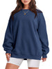 Mizari™ Pullover mit langen Ärmeln und Rundhalsausschnitt - Dunkelblau / S