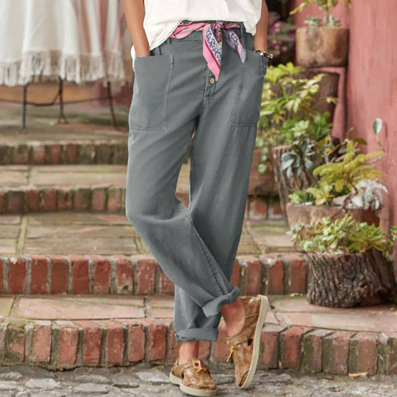 Noura | Hosen mit Knopfverschluss