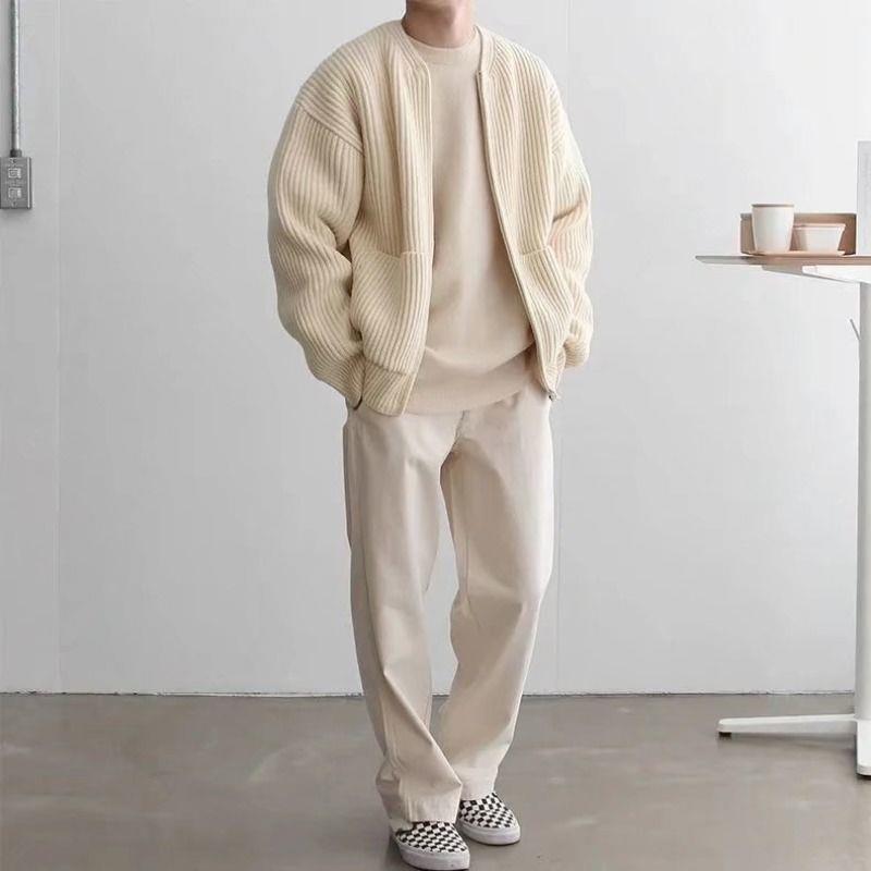 Benno™ | Elegante Strickjacke - Off-white / XS