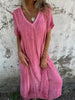 Nova | Bequemes V-Ausschnitt-Kleid mit losem Schnitt
