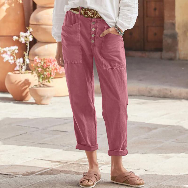 Noura | Hosen mit Knopfverschluss