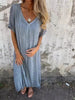 Nova | Bequemes V-Ausschnitt-Kleid mit losem Schnitt