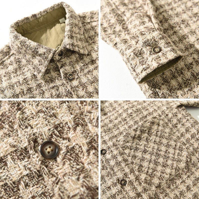 Ragnar- Gemütliche Tweed-Jacke - Champagne / XS