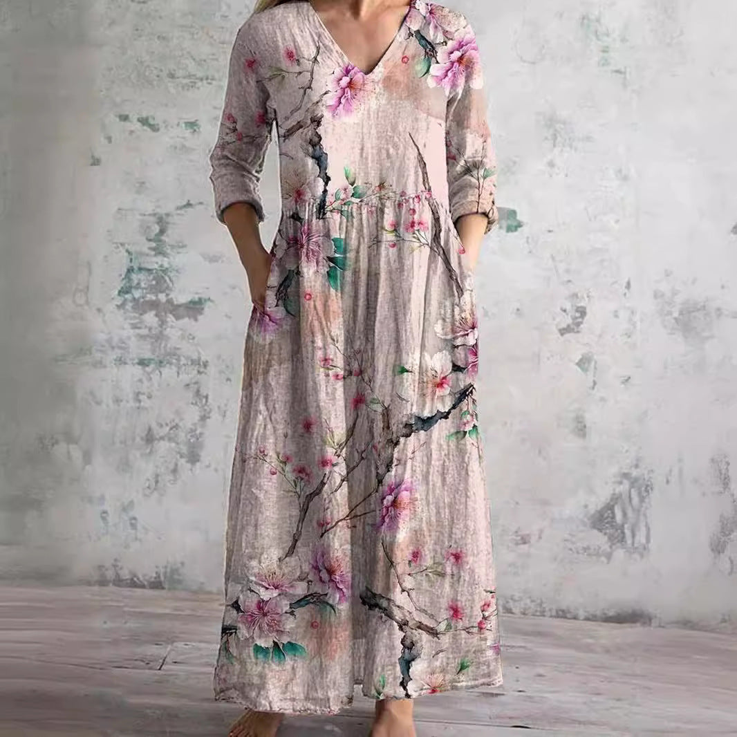 Rain | Sommerkleid mit Blumenmuster