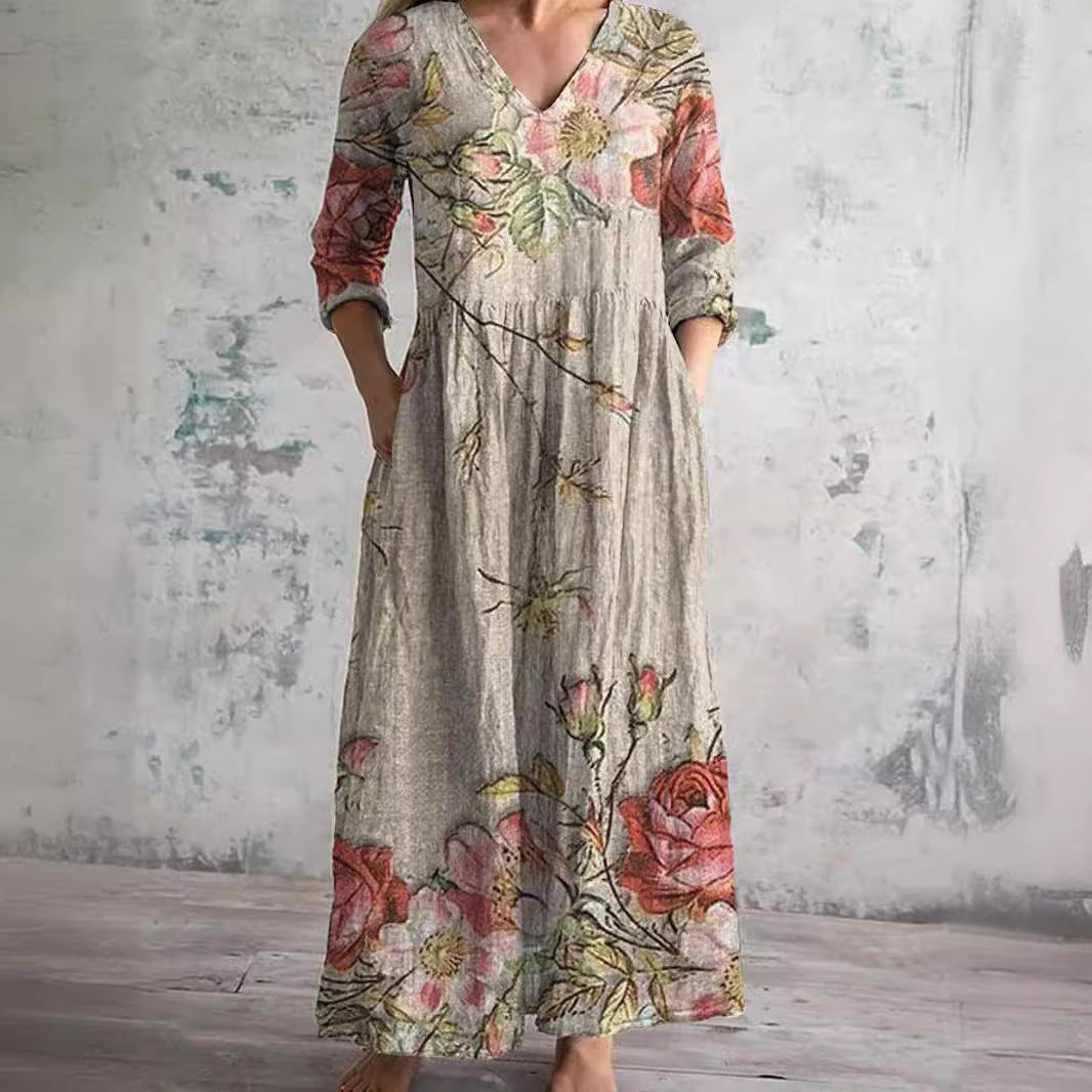Rain | Sommerkleid mit Blumenmuster