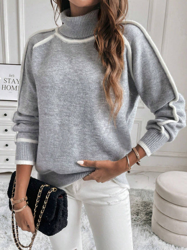 Almira | Kuscheliger Strick-Rollkragenpullover mit elegantem Design