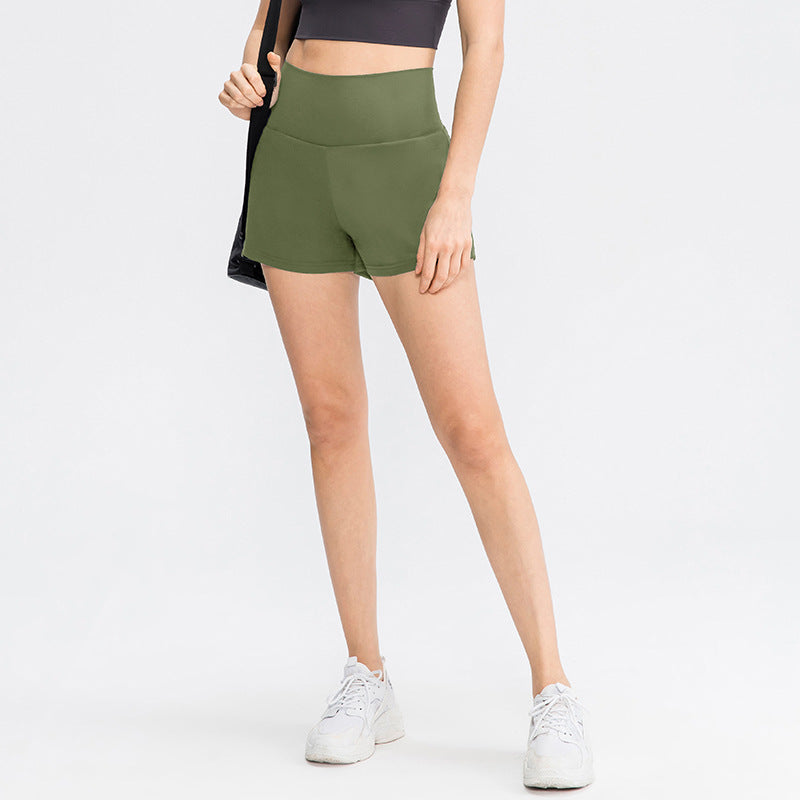 China | Sportliche Shorts mit hoher Taille und fließendem Oberstoff