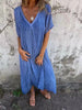 Nova | Bequemes V-Ausschnitt-Kleid mit losem Schnitt