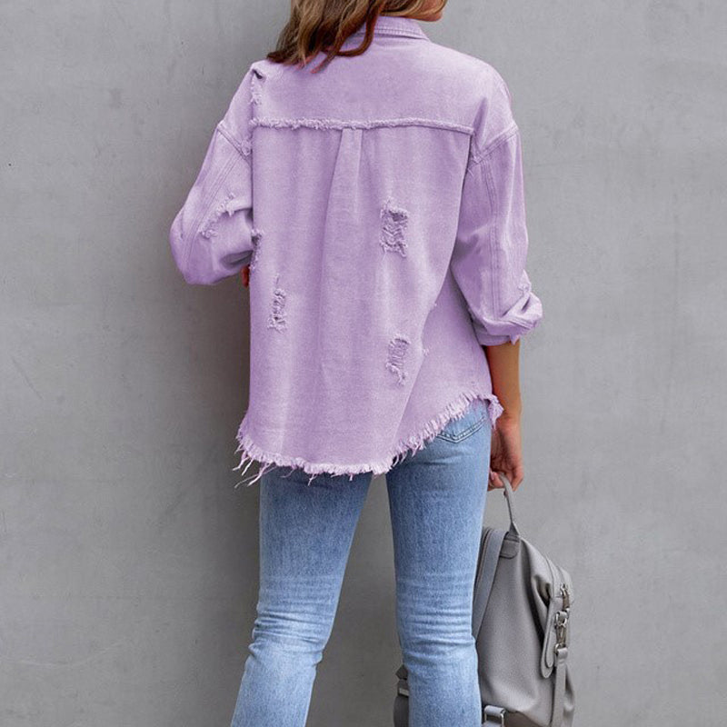 Revive | Bunten Denim-Jacke