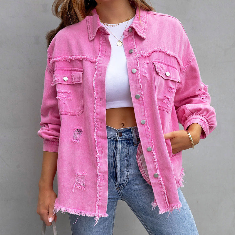 Revive | Bunten Denim-Jacke