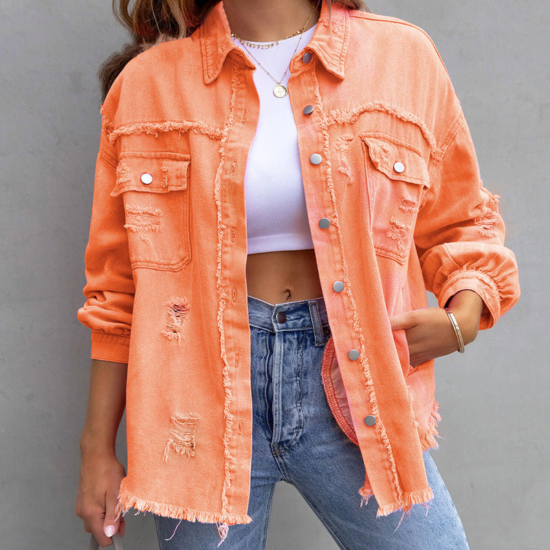 Revive | Bunten Denim-Jacke