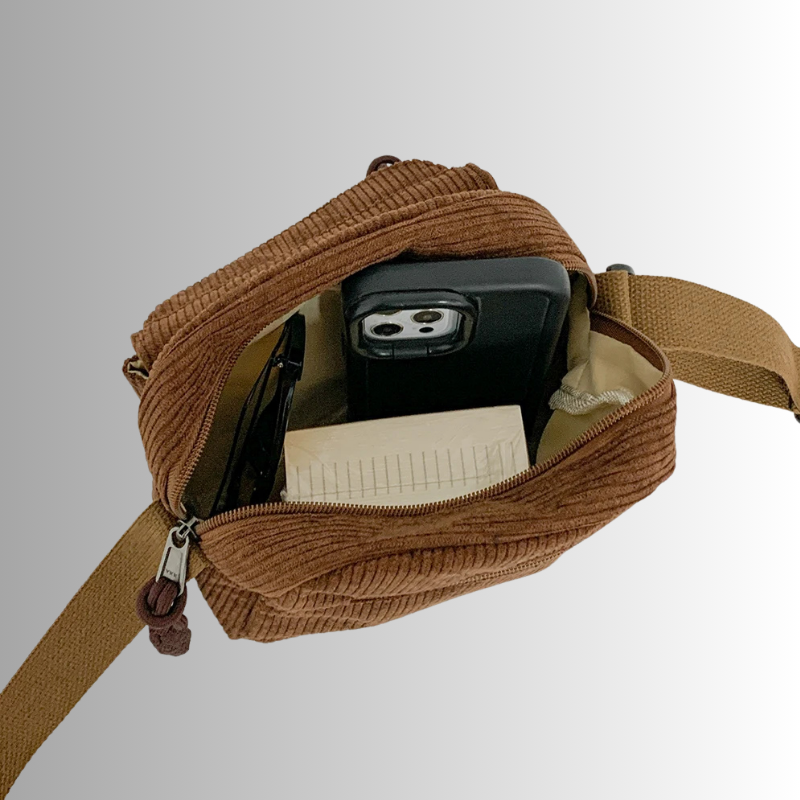 Sofie | Kompakte Cord-Tasche mit elegantem Design