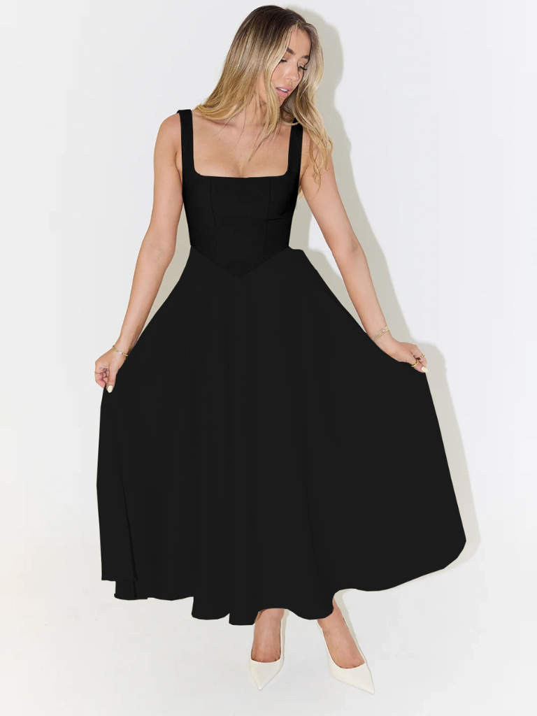 Valea | Ärmelloses Midikleid mit Bustier-Mieder