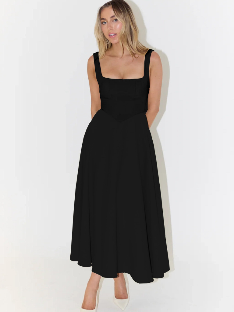 Valea | Ärmelloses Midikleid mit Bustier-Mieder
