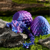 ZauberDrachen™ | Erwecke Fantasien zum Leben! | 1+1 GRATIS HEUTE! - 9 cm Ei / 22 cm Drache / Laserviolett
