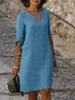 Rosetta | Stilvolles Kleid mit elegantem V-Ausschnitt