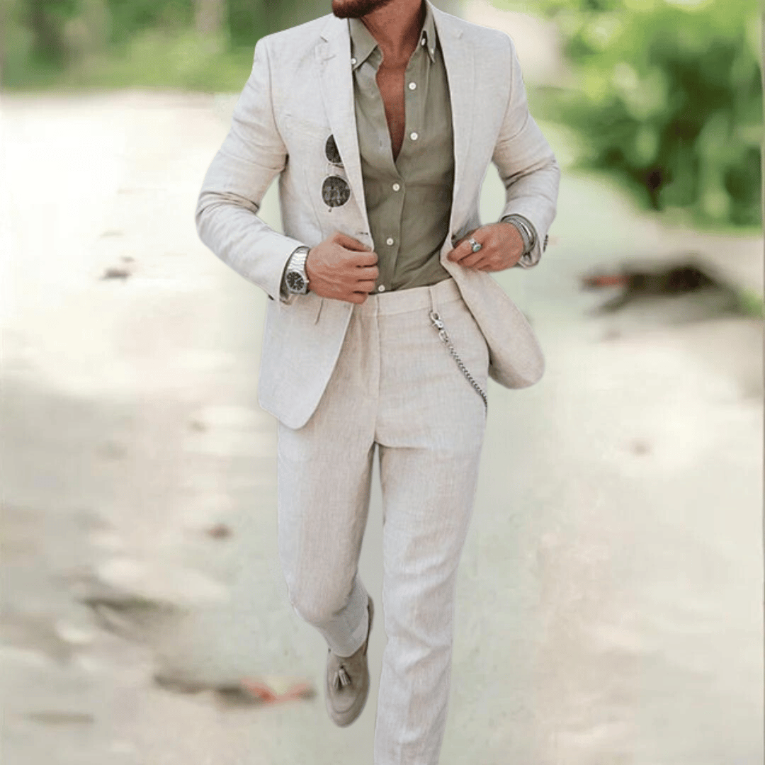 Aristocrato™ - Eleganter und luxuriöser Anzug - Beige / M