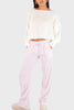 Freja™ | Elegante Streifenhose in Pink - S