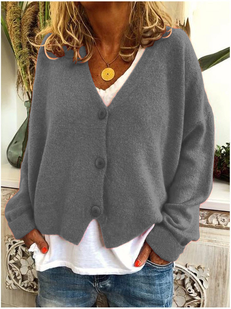 Selina™ | Chic Strickjacke für Damen - Grau / S