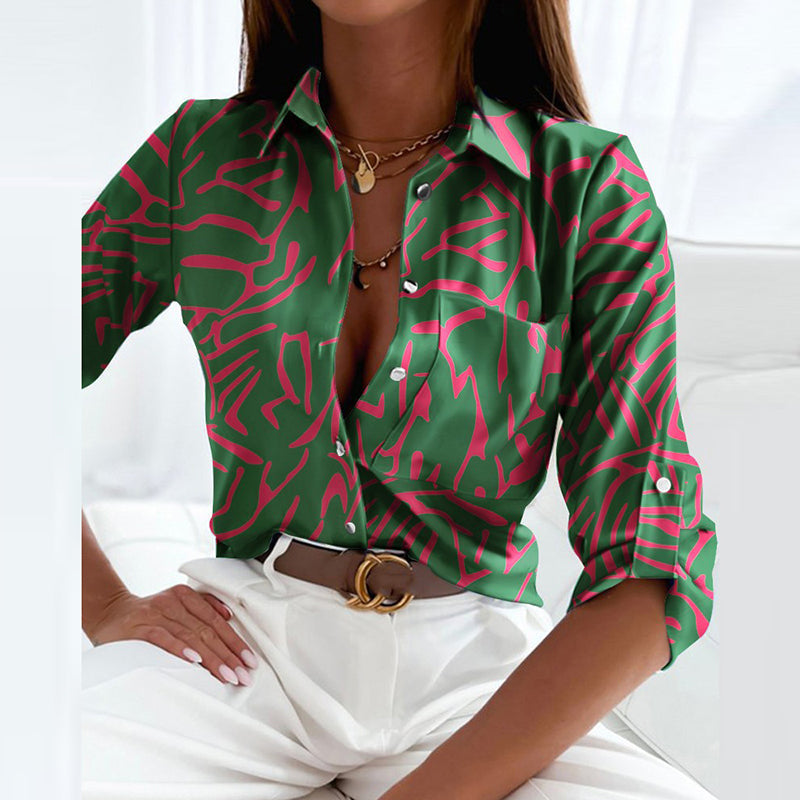 Adeline | Elegante Bluse mit Umlegekragen