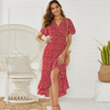 Luia | Blumendruck Rüschen-Wickelkleid