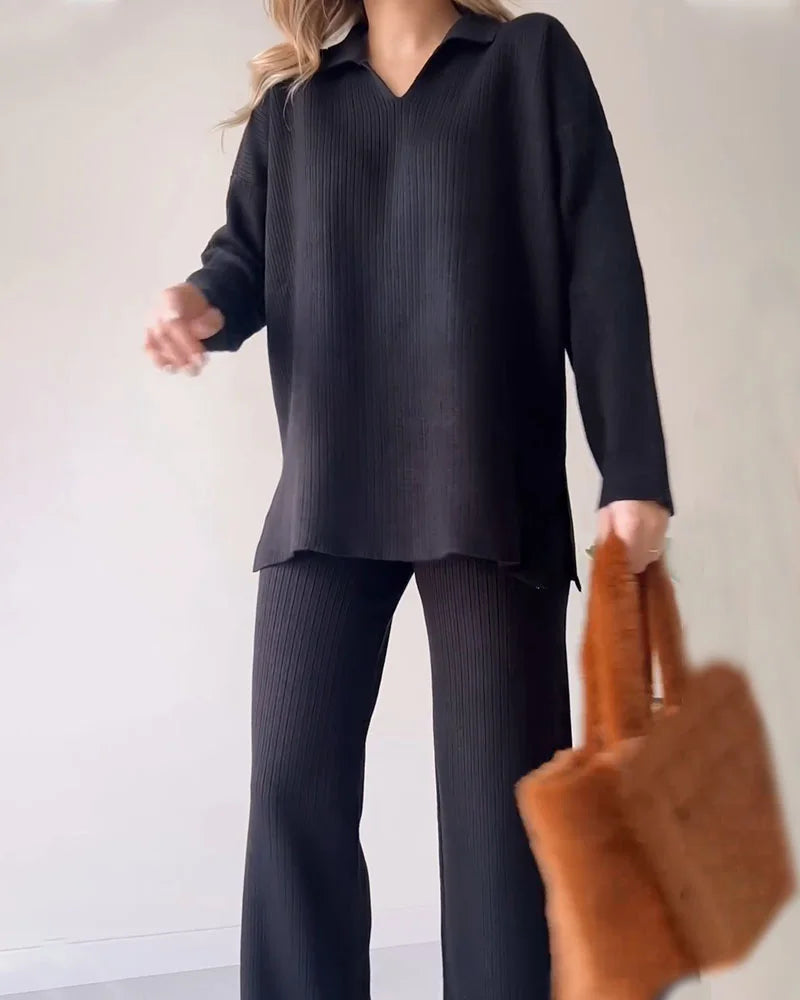 Celia™ | Lässiges 2-teiliges Set für Damen - Two Piece Outfits - Weiß / S