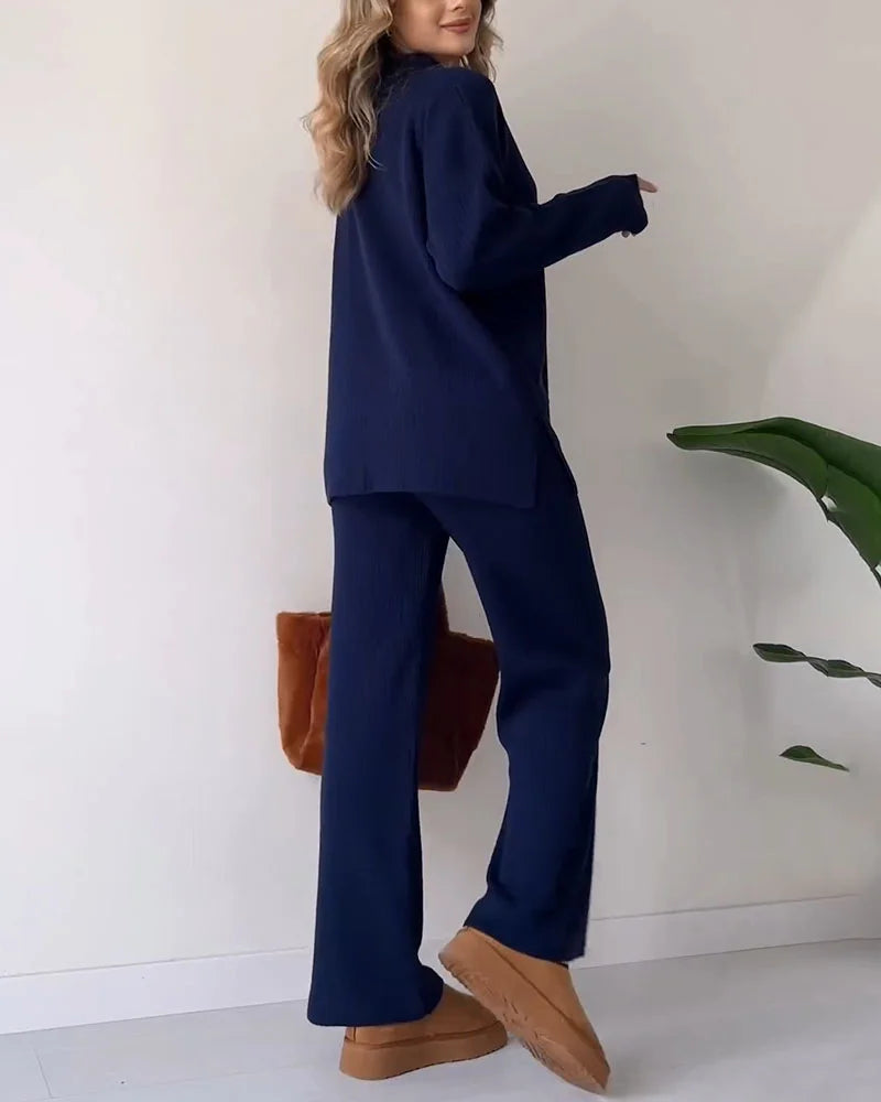 Celia™ | Lässiges 2-teiliges Set für Damen - Two Piece Outfits - Weiß / S