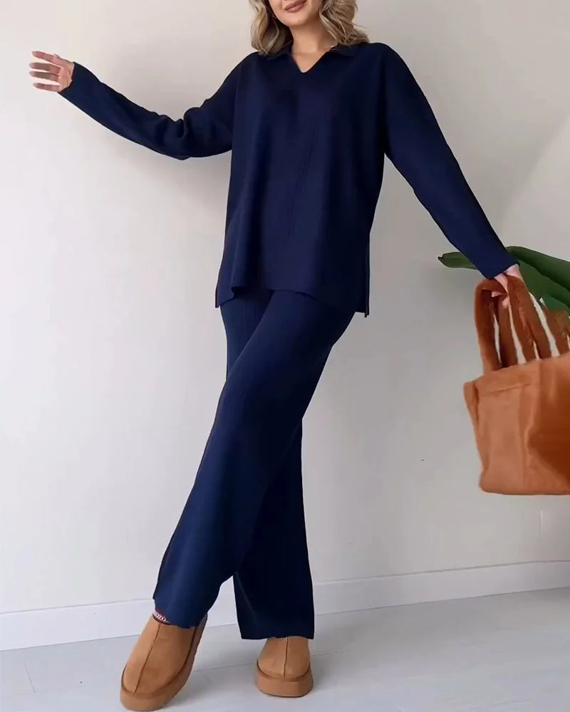 Celia™ | Lässiges 2-teiliges Set für Damen - Two Piece Outfits - Weiß / S