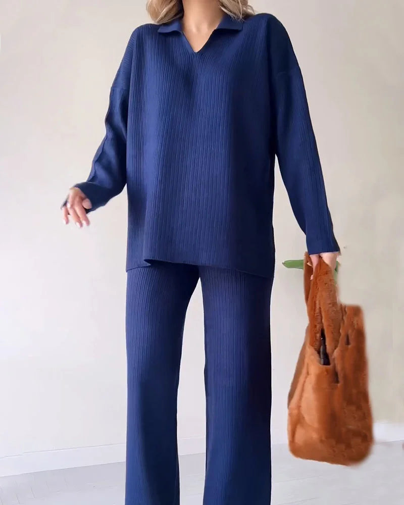 Celia™ | Lässiges 2-teiliges Set für Damen - Two Piece Outfits - Weiß / S