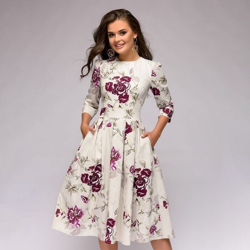 Eva | Modisches florales Kleid im Sommerlook