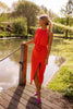 Enidra | Midikleid mit Halter und Schlitz