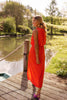 Enidra | Midikleid mit Halter und Schlitz
