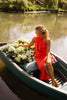 Enidra | Midikleid mit Halter und Schlitz