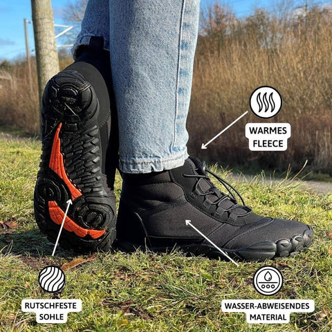 Glacier™ - Isolierte Winter-Barfußschuhe - Blau / 36