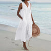 Cavela | Ärmelloses Sommerkleid mit Knopfleiste